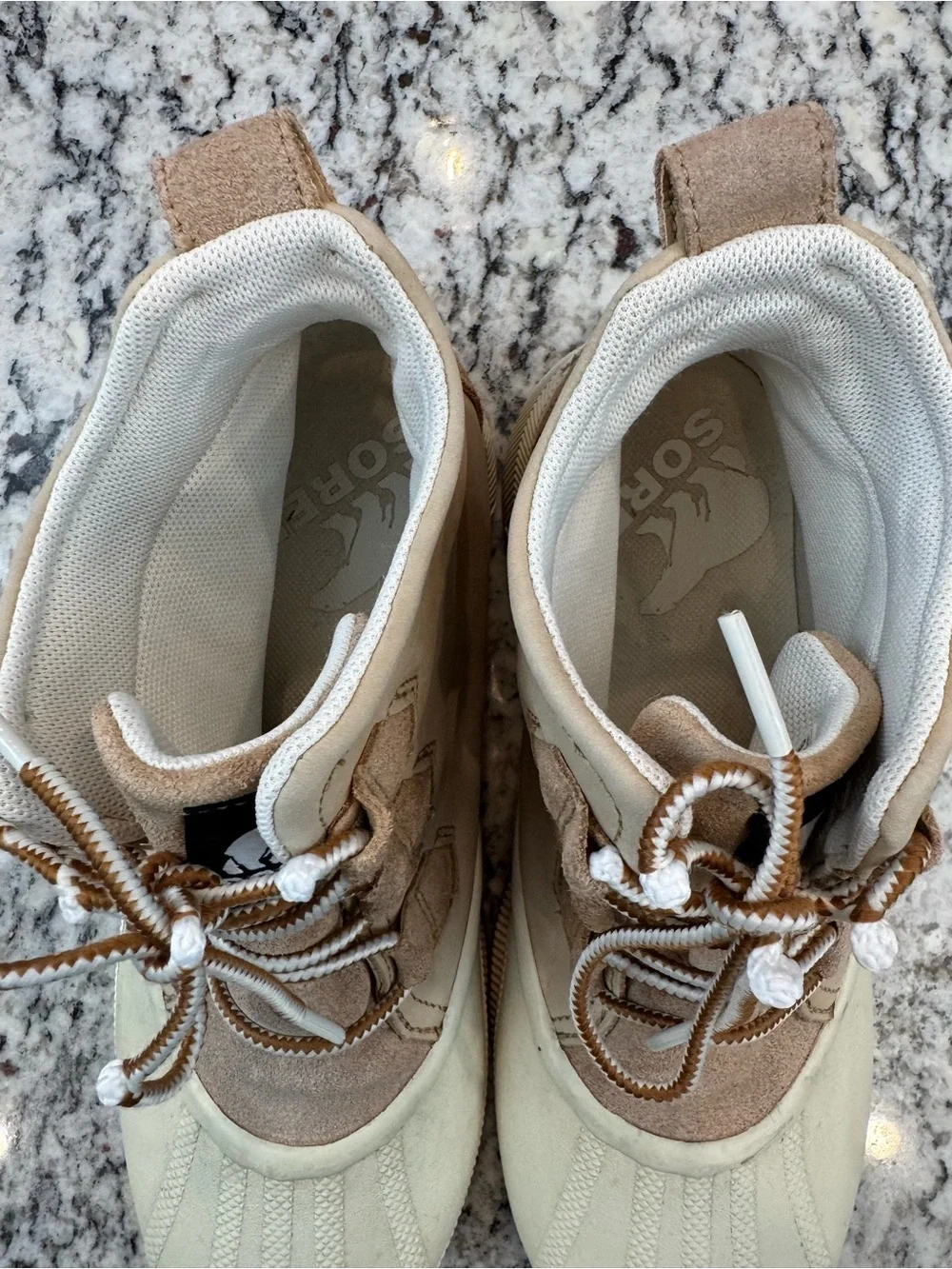 Sorel Out N About Plus Waterproof Duck Boots Tan Cream 9.5